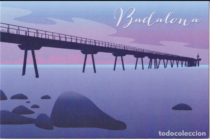 Postales: BADALONA, EL PONT DEL PETROLI - LA LLUNA - SIN CIRCULAR