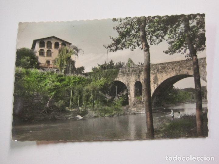 Postales: OLOT-PUENTE DE SAN ROQUE-PESCADORES-9-ED&middot;GARCIA GARRABELLA-POSTAL FOTOGRAFICA-VER FOTOS-(60.352)