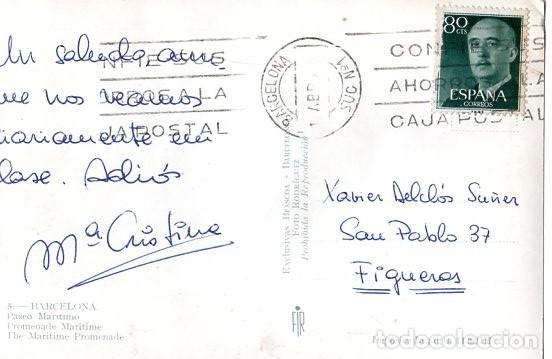 Postales: BARCELONA *** PASEO MARITIMO - Foto 2
