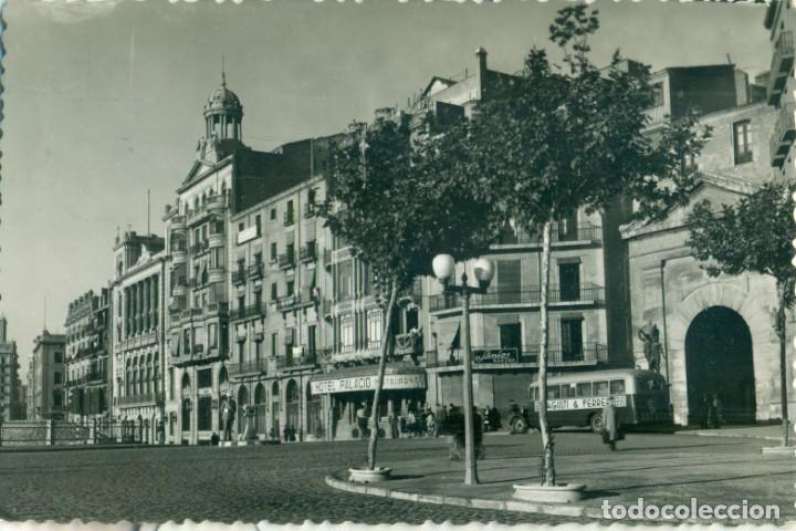 Postales: LERIDA AVENIDA DE BLONDEL. AUTOBUS. CIRCULADA EN 1958. MUY RARA.