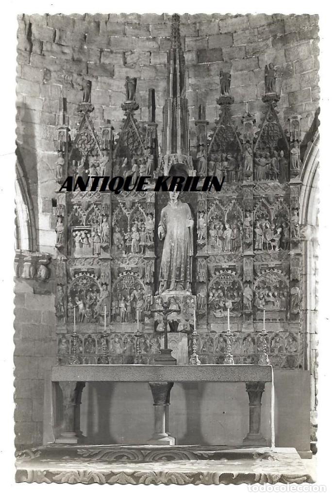 Postales: LERIDA N&ordm; 14 IGLESIA DE SAN LORENZO , ALTAR MAYOR .- EDICION GARCIA GARRABELLA