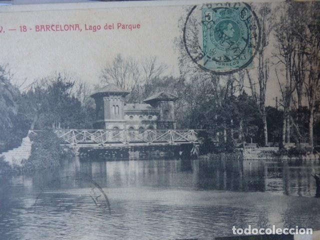 Postales: barcelona , lago del parque - Foto 1