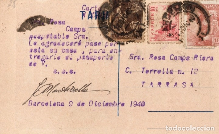 Postales: barcelona. sastre martisella - Foto 2