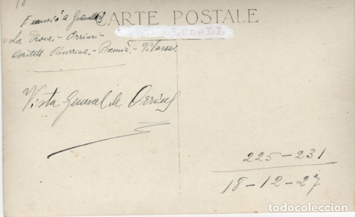 Postales: orrius. vista general 1927 - Foto 2