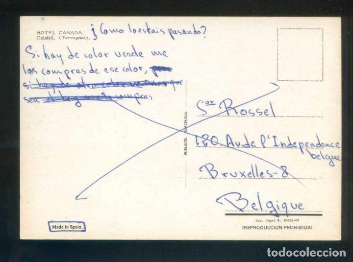 Postales: Calafell. *Hotel Canada* Ed. Publintel. Escrita. - Foto 2