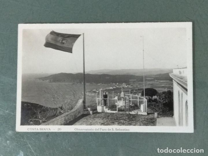 Postales: POSTAL FOTOGR&Aacute;FICA COSTA BRAVA - 20. OBSERVATORIO DEL FARO DE S. SEBASTIAN
