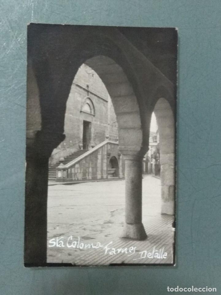 Postales: POSTAL FOTOGRAFICA - SANTA COLOMA DE FARNERS - DETALLE PLAZA IGLESIA