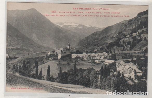 Postales: 403  Los Pirineos 1&ordf; serie. Valle de Aran. Una cerca Salardu. Vista general.