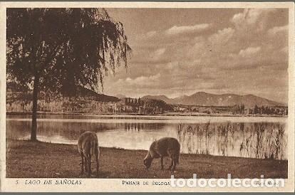 Postais: ANTIGUA POSTAL 5 LAGO DE BA&Ntilde;OLAS PAISAJE DE EGLOGA FOTO MATEO