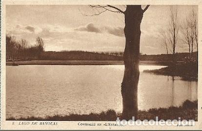 Postais: ANTIGUA POSTAL 8 LAGO DE BA&Ntilde;OLAS CONTRALUZ EN L'ESTANYOL FOTO MATEO