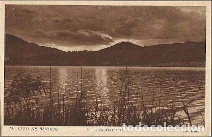 Postais: ANTIGUA POSTAL 10 LAGO DE BA&Ntilde;OLAS LUCES DE ATARDECER FOTO MATEO