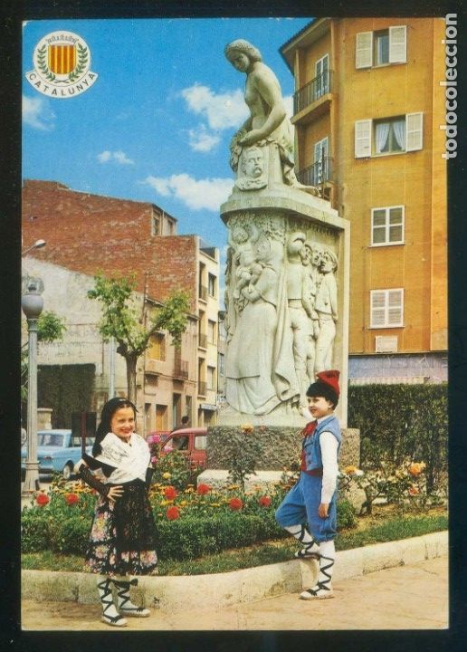 Postais: Sabadell. *Monument a J. Anselm Clav&eacute;* Ed. Badalona, Tipicas Catalanas n&ordm; 1. Nueva.