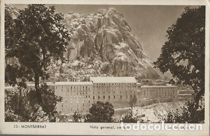 Postcards: ANTIGUA POSTAL 23 MONTSERRAT VISTA GENERAL NEVADO FOT JUNQUE O S B ESCRITA 1948