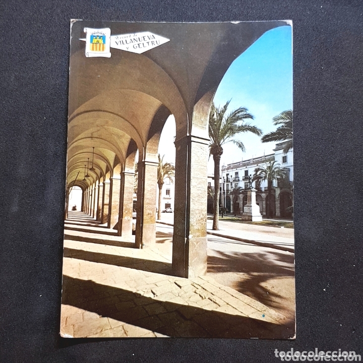 Postkarten: (AKT.6) TARJETA POSTAL ESCRITA - N&deg;591. VILLANUEVA Y GELTR&Uacute;. PLAZA 18 JULIO Y AYUNTAMIENTO