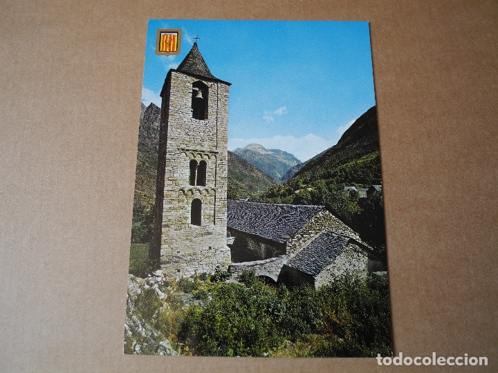 Postales: Pirineu catal&agrave;. Vall de Boh&iacute;. Iglesia rom&aacute;nica de San Juan. Escudo de oro. 2310. Nueva