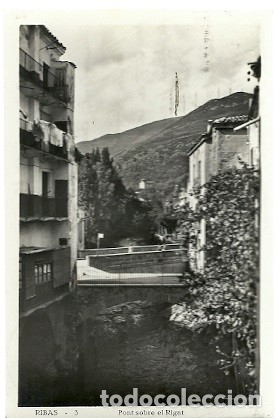 Cartoline: ANTIGUA POSTAL 3 RIBAS PONT SOBRE EL RIGAT ESCRITA 1933