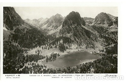 Postcards: ANTIGUA POSTAL 8 ESPOT HOTEL SAURAT ESTANY DE S MAURICI VALL DE MONESTERO I ROCA DE L'ESTANY ZERKOWI
