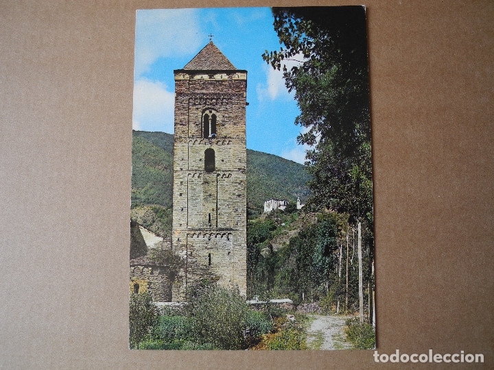 Postales: Valle de Card&oacute;s. Iglesia rom&aacute;nica de Ribera de Card&oacute;s. El Pallars. Escrita.