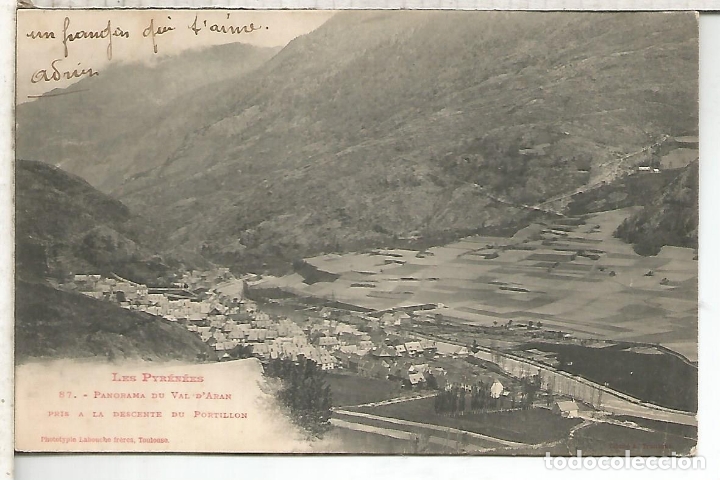 Postales: VALLE DE ARAN ESCRITA DORSO SIN DIVIDIR