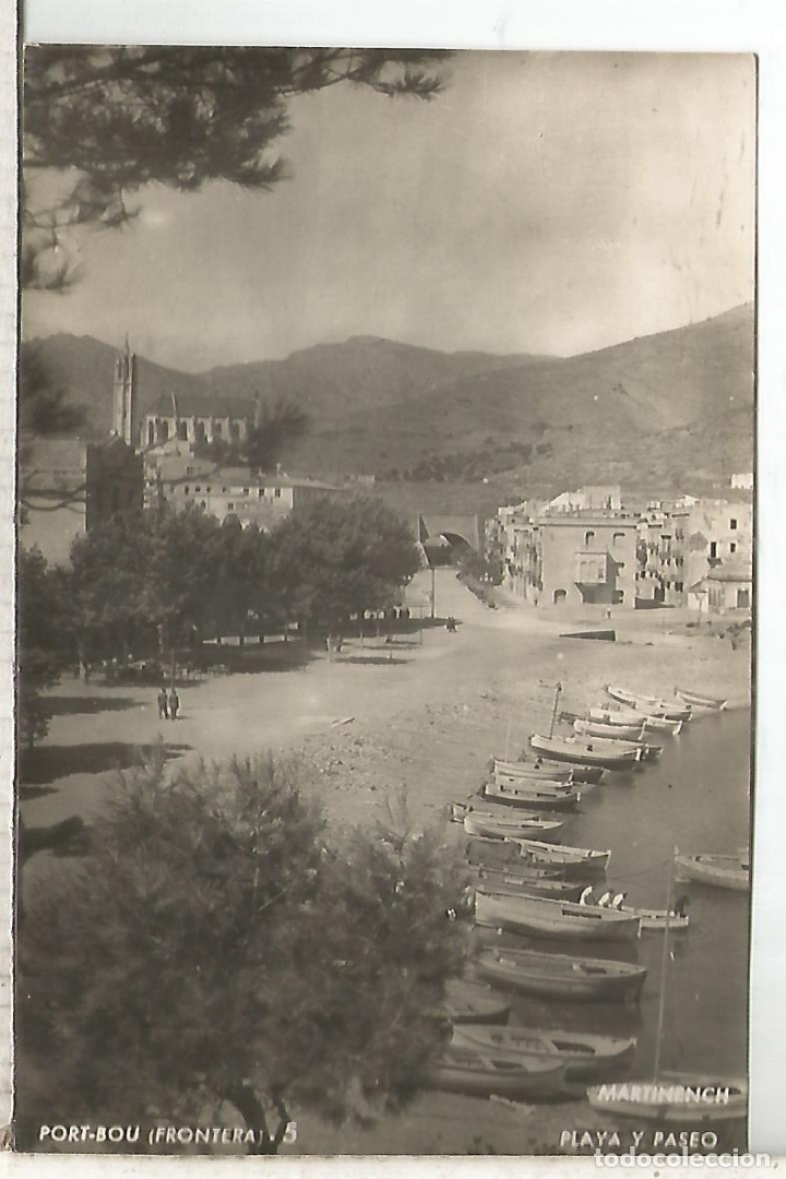 Postales: GERONA PORT BOU ESCRITA - Foto 1