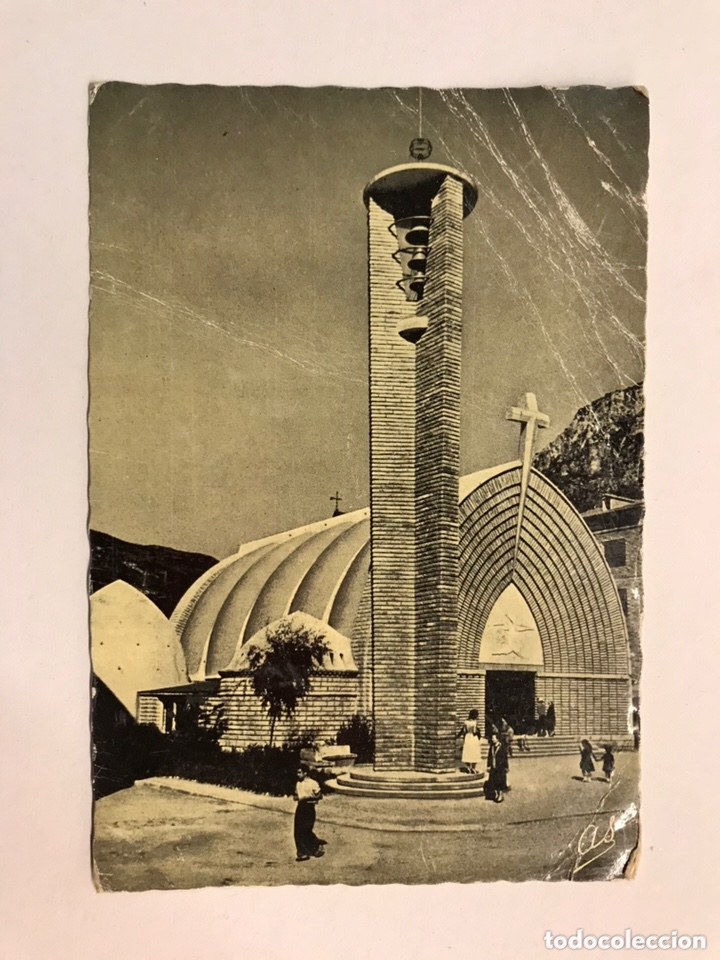Postales: PONT DE SUERT (L&eacute;rida) Postal No.175, Bella iglesia Moderna. Edita: Imprenta Elzeviriana (h.1950?)