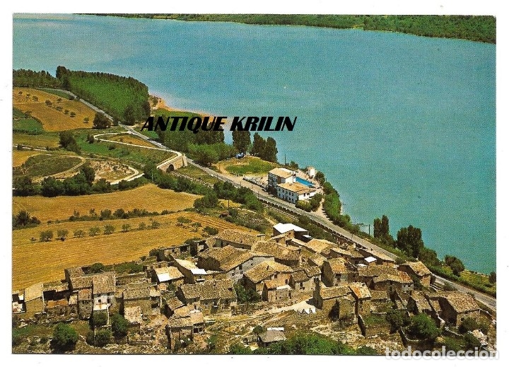 Postales: SELLES .- VISTA GENERAL AEREA Y COMPLEJO TURISTICO HOSTAL DEL LAGO .- SIN CIRCULAR