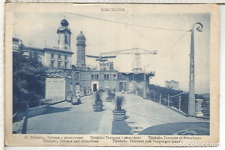Postales: BARCELONA PARQUE TIBIDABO ESCRITA - Foto 1