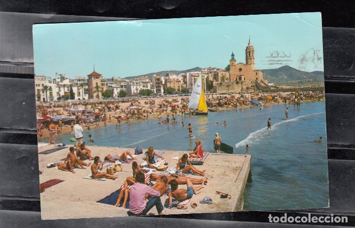 Postales: SITGES. SOLARIUM Y PLAYA - Foto 1