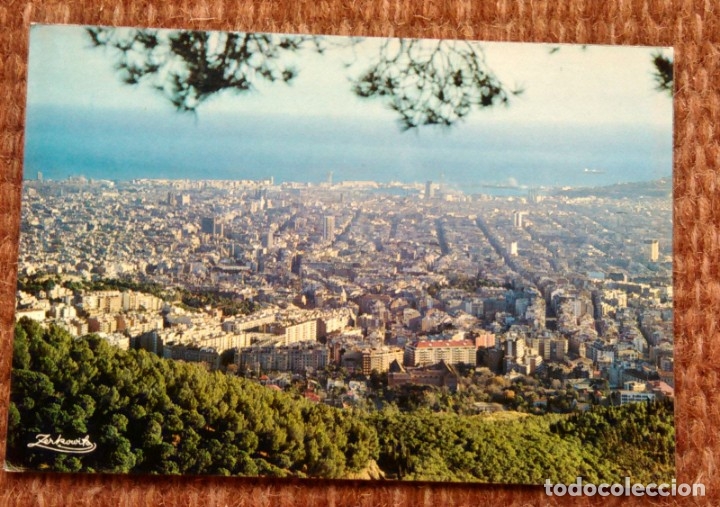 Postales: BARCELONA DESDE EL TIBIDABO - Foto 1