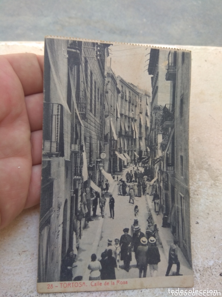 Postkarten: Antigua Postal Tortosa - Calle de la Rosa - Circulada -