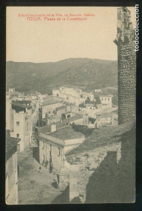 Postales: Tossa de Mar. *Plassa de la Constituci&oacute;* Ed. Vda. Ram&oacute;n Tom&aacute;s. Nueva. - Foto 1