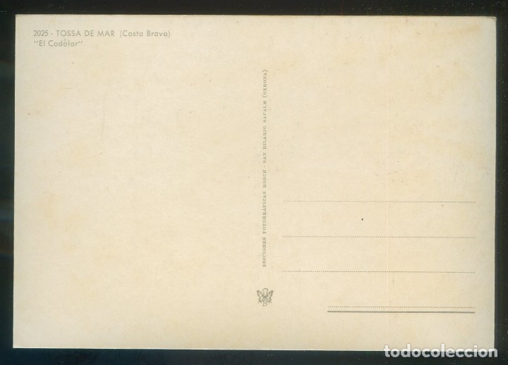 Postales: Tossa de Mar. *El Codolar* Ed. Bosch n&ordm; 2025. Nueva. - Foto 2