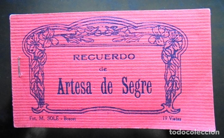 Postales: Bloc postals Recuerdo de Artesa de Segre Fot. M. Sol&eacute;, Bosost, ca. 1920-1930. 19 vistas (fotogr&agrave;fica