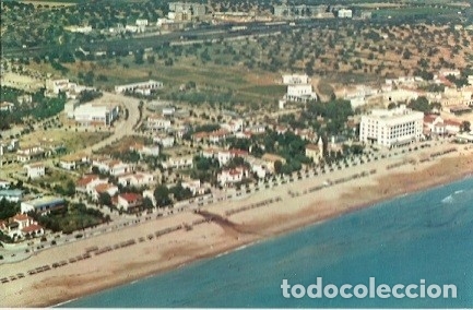 Cartoline: POSTAL A COLOR 1175 COMARRUGA PLAYA CINES TEATRO Y ALREDEDORES VALICAR