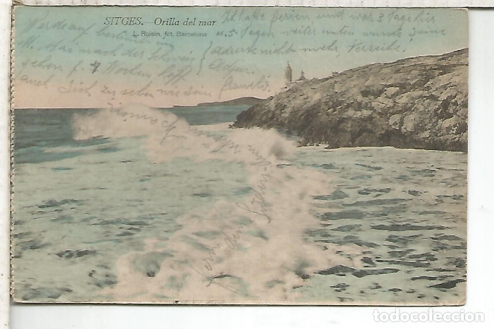 Postales: BARCELONA SITGES ESCRITA - Foto 1