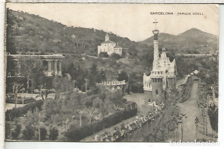 Postales: BARCELONA PARQUE G&Uuml;ELL ESCRITA - Foto 1