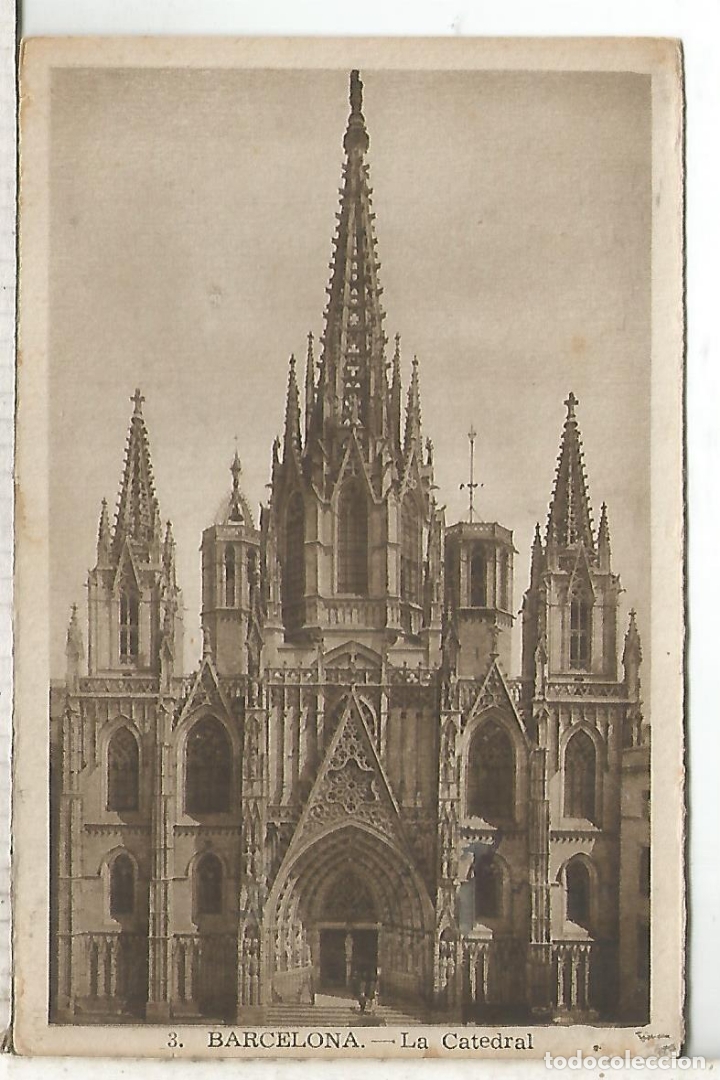 Postais: BARCELONA CATEDRAL ESCRITA