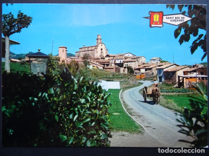 Postales: Sant Boi del Llu&ccedil;anes, vista parcial. Antigua postal sin circular con sello