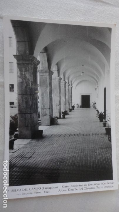 Postales: ANTIGUA POSTAL.CASA DIOCESANA.DETALLE CLAUSTRO.SELVA DEL CAMPO.TARRAGONA FERRE N&ordm; 2