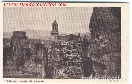 Postales: Gerona.- Murallas de la Ciudad - Foto 1