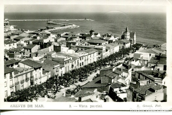 Postales: ARENYS DE MAR-VISTA PARCIAL-FOTO GASS&Oacute; N&ordm; 3