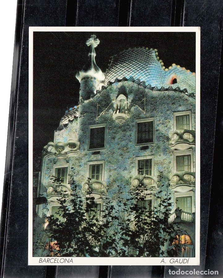 Postales: 350. A. GAUD&Iacute;. CASA BATLL&Oacute;