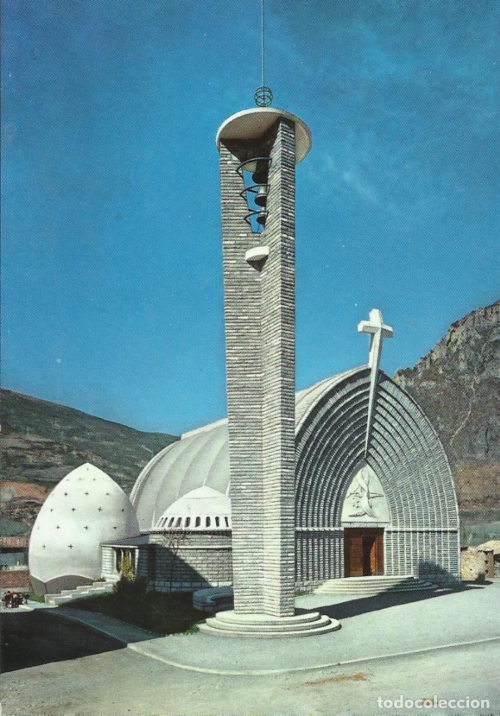Postales: Pont de Suert. Iglesia Parroquial. A&ntilde;os 60. 10x15 cm. Buen estado. Postal.