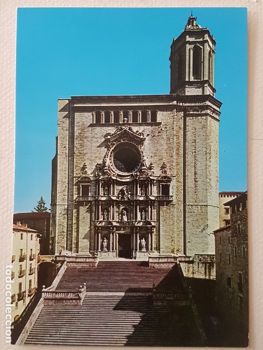 Postales: GERONA LA CATEDRAL POSTAL - Foto 1