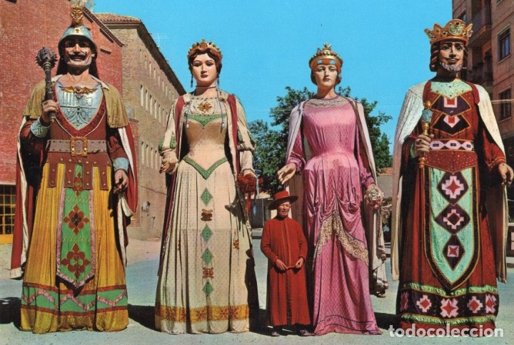 Postales: solsona. 19 gigantes de la ciudad - Foto 1