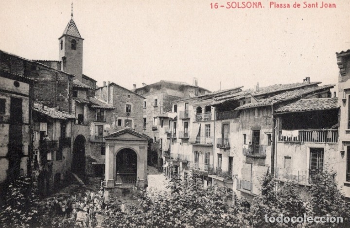 Postales: solsona. 16 plassa de sant josep. thomas - Foto 1