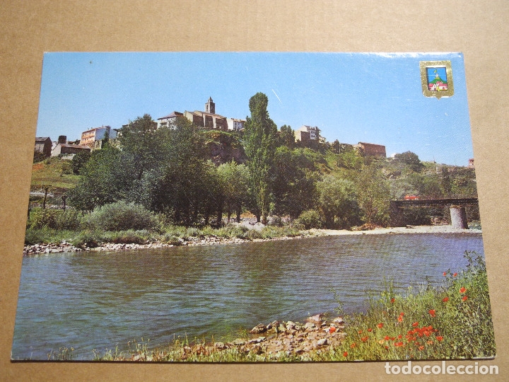 Postales: Bellver de cerdanya Vista parcial y r&iacute;o Segre. Escudo de oro 6409. Escrita
