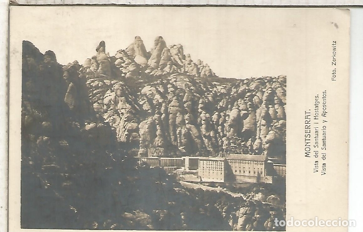 Postales: MONTSERRAT  BARCELONA ESCRITA - Foto 1