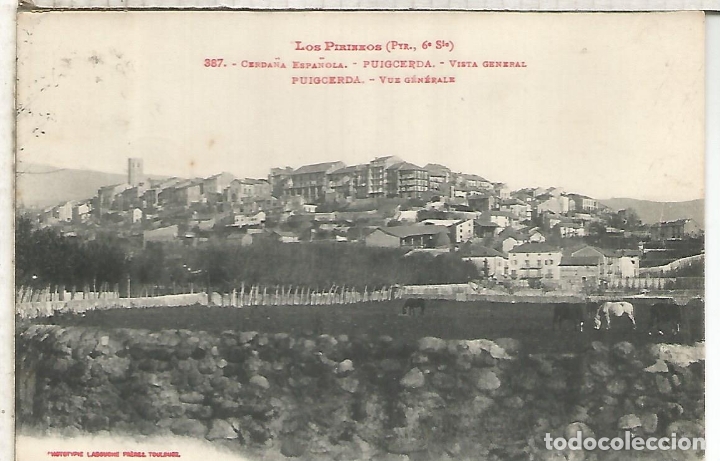 Postales: PUIGCERDA GERONA ESCRITA - Foto 1