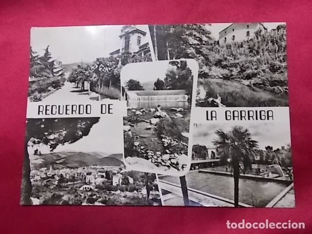 Cartoline: TARJETA POSTAL. N&ordm; 65.LA GARRIGA AVENIDA CAUDILLO. RIO CONGOST. VISTA PARCIAL